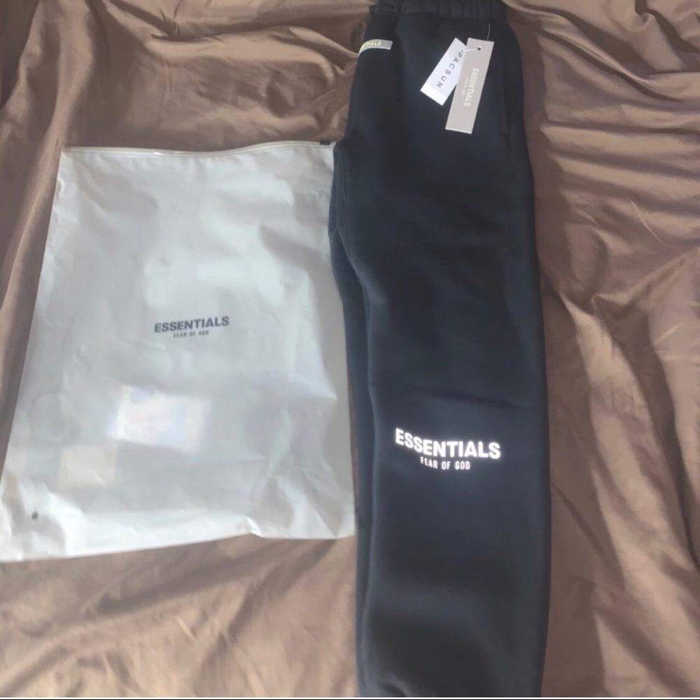 Black Essentials fear of god joggers